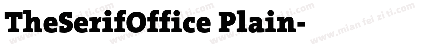 TheSerifOffice Plain字体转换